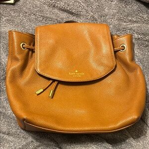 Kate Spade Brown Leather Backpack